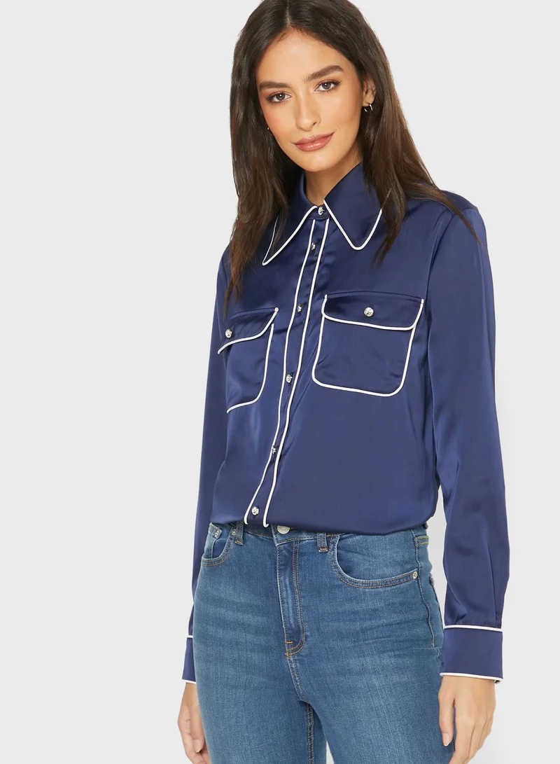Jovonna London Classico Seam Detail Shirt