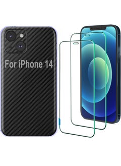 iPhone 14  1 Piece Carbon Fiber Skin Wrap and 2 Piece 10H Screen Protectors - pzsku/ZA12BE38C630863C2DCA4Z/45/_/1738307466/8b3f4fd5-74da-433b-8548-15db150db2aa