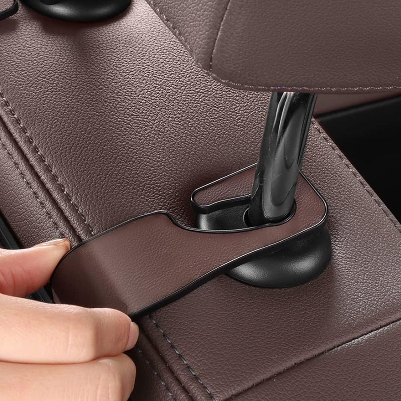 HAOTULE New car headrest Rear seat Multifunctional Storage Box, partition Design, with Cup Holder, Tissue Box, headrest Hook, Suitable for Children and Adults, car Travel Accessories（Coffee Color） - Image 5
