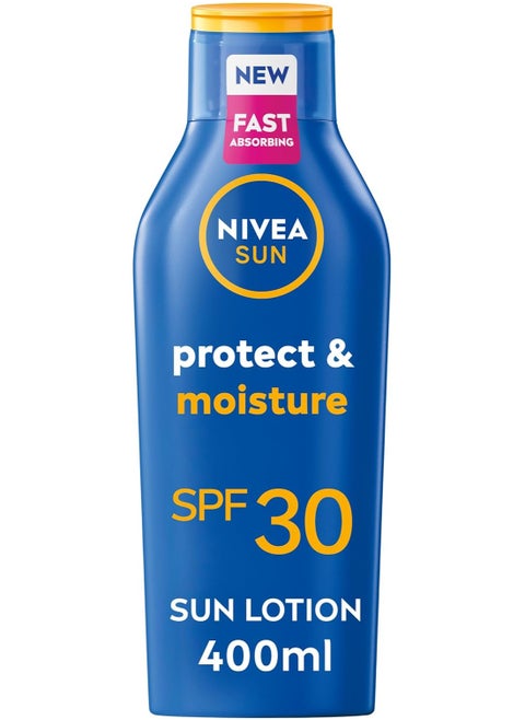 NIVEA SUN Protect & Moisture Cream Lotion SPF30, 400 ml