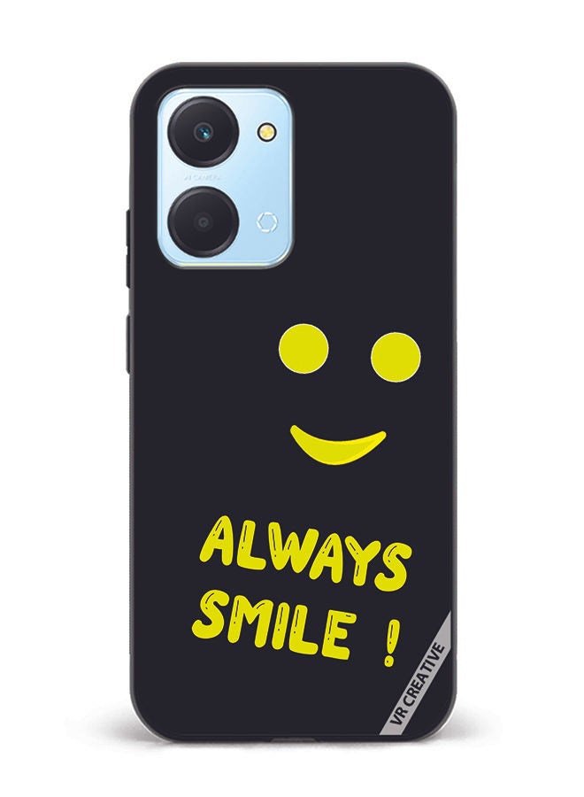 VR CREATIVE Protective Case Cover For Honor Play7T Always Smile Design Multicolour - Image 1