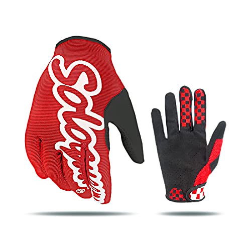 SOLO QUEEN Sim-Racing Gloves for Simulator Steering Wheel Games and Karting Glove (red, M) - Image 1