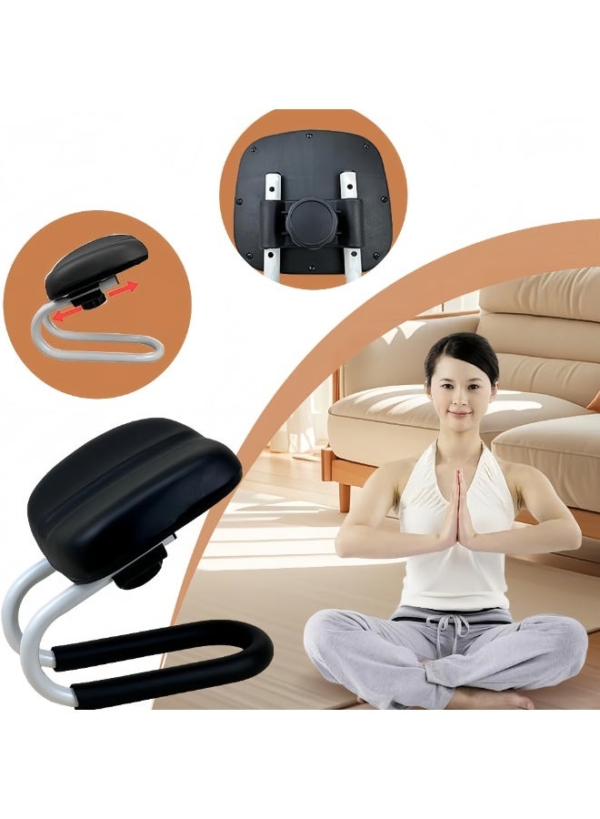 ماكدو مقعد التأمل والصلاة المريح القابل للتعديل - مقعد ياباني منخفض - مثالي لليوجا والصلاة، مريح وداعم - Image 5