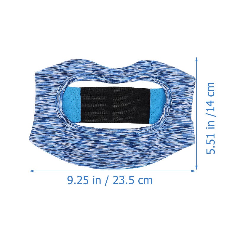 VR Headset Face Cover Blue Mesh Sweat Absorbent Quick Dry Gaming Accessory - Image 3