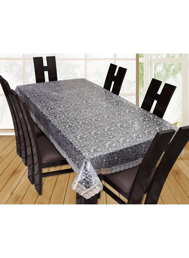 Yellow Weaves Plastic Waterproof 3D Design Rectangular Dining Table Cover for 6 Seater (Transparent, 60 X 90 Inches)(pack of 1) - Image 2