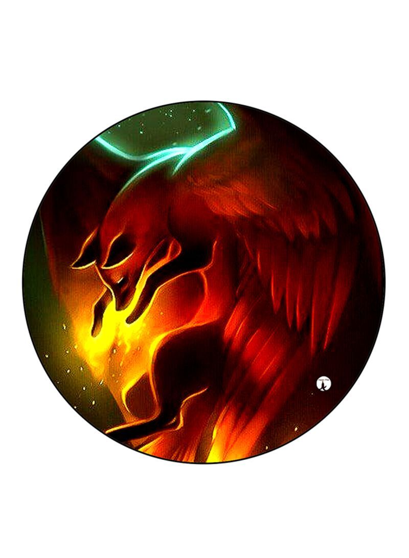 RKN Creature Printed Mouse Pad Round  Multicolour
