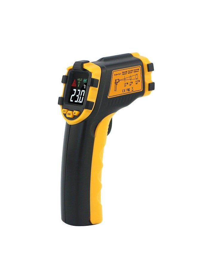 SMART SENSOR - -50～390℃ 12:1 Mini Portable Handheld Digital Non-contact IR Infrared Thermometer Temperature Tester Pyrometer Industrial Infrared Thermometer Color LCD Display Centigrade Fahrenheit (NOT - Image 1