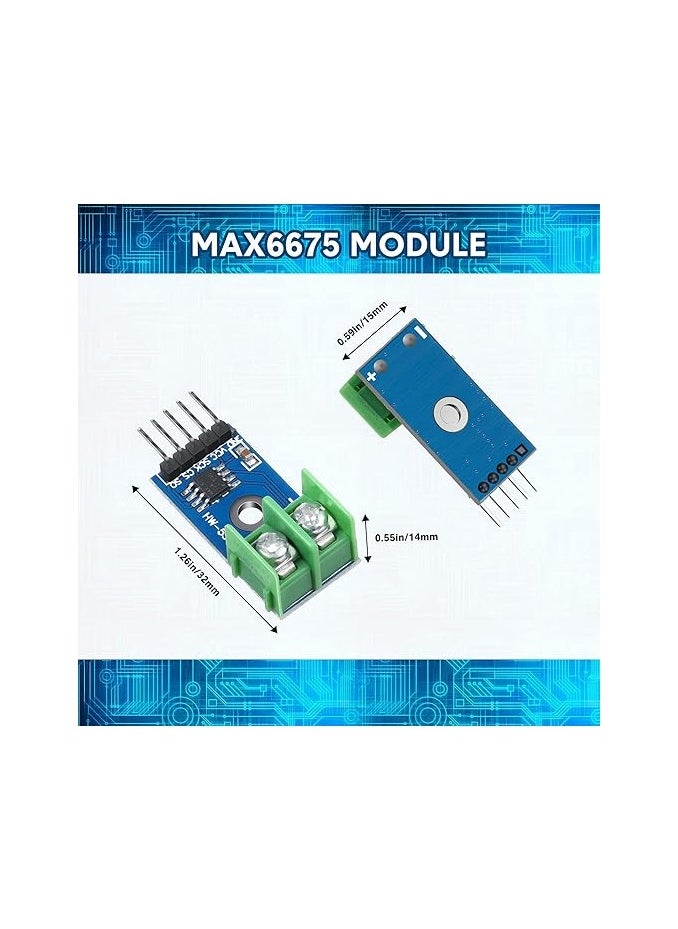 Generic - DC 3-5V MAX6675 Module + K Type Thermocouple Temperature Sensor Thermocouple Sensor Set M6 Screw for Arduino  MAX6675 Module + K Type Thermocouple Temperature Sensor - Image 1