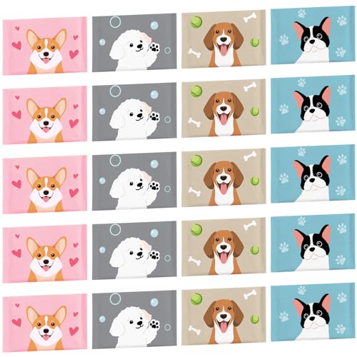 PerKoop 100 Pack Pocket Tissues Travel Slim Packs Small Facial Tissues Wallet Size Toilet Paper for Travel Guest Wedding Supplies 4 StylesDog - Image 2