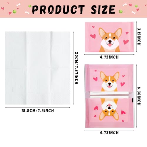 PerKoop 100 Pack Pocket Tissues Travel Slim Packs Small Facial Tissues Wallet Size Toilet Paper for Travel Guest Wedding Supplies 4 StylesDog - Image 5