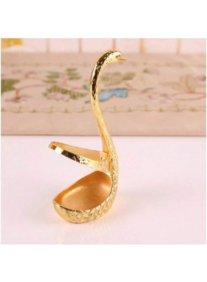 Coffee Spoons Set, Including 6 Stainless Steel Spoons and 1 Swan Base, Creative Swan Design Coffee Stirring Spoons for Dessert and Tea, Kitchen Cutlery and Tableware Utensils Supplies - Image 5