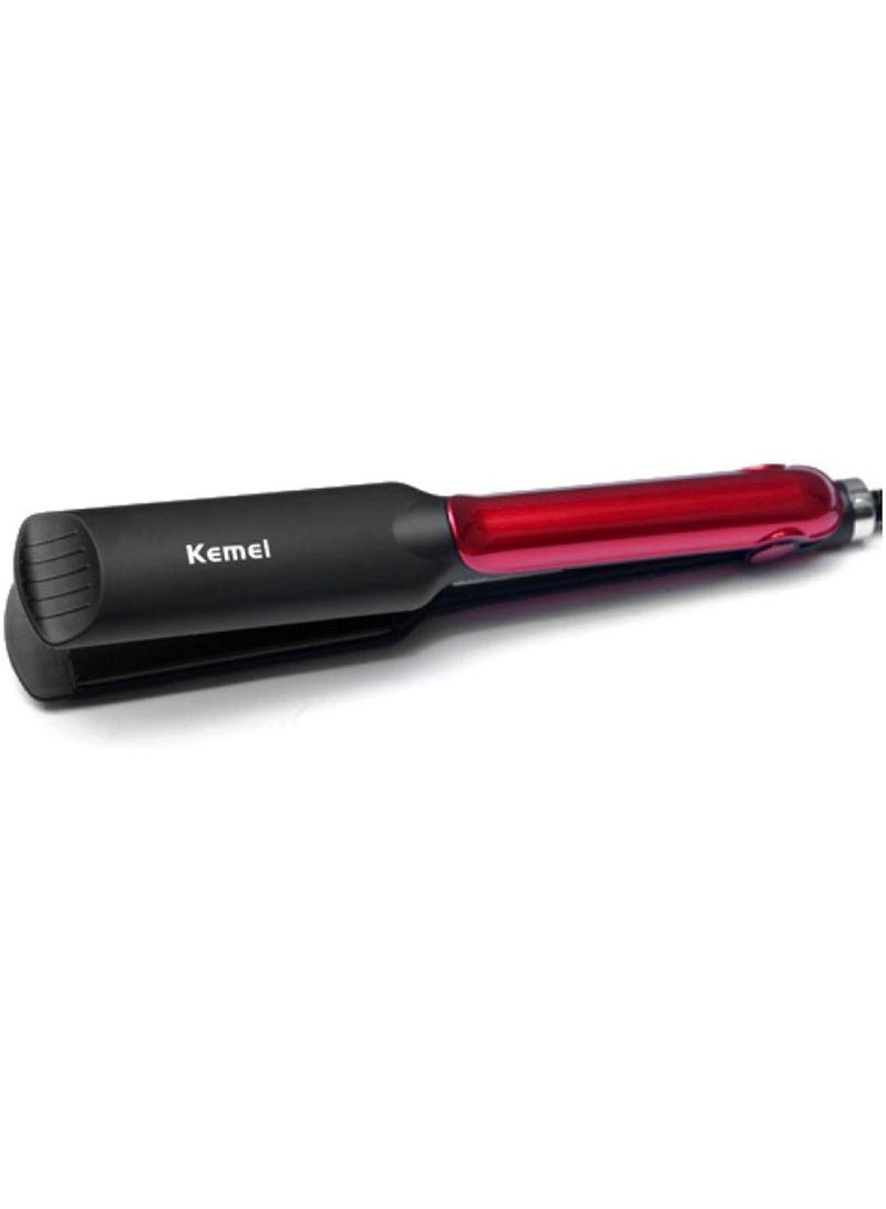 كيمي Km-531 Professional Hair Straightener, Ceramic, Black - Image 1