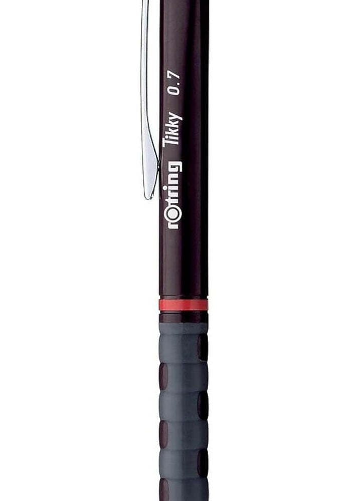 rOtring Tikky Mechanical Pencil, 0.7 mm, Burgundy - Precision Writing Tool - Image 1
