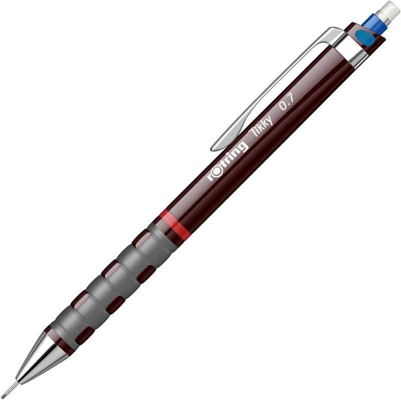 rOtring Tikky Mechanical Pencil, 0.7 mm, Burgundy - Precision Writing Tool - Image 4