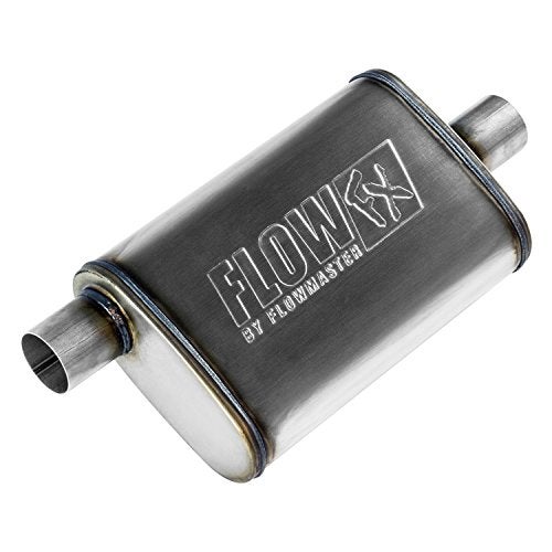 Flowmaster Flow FX Chambered Muffler – 2.25” Offset In / 2.25” Center Out – Moderate Sound – Stainless Steel – Affordable Performance for Modern Trucks, Muscle Cars & Daily Drivers (71225) - Image 1