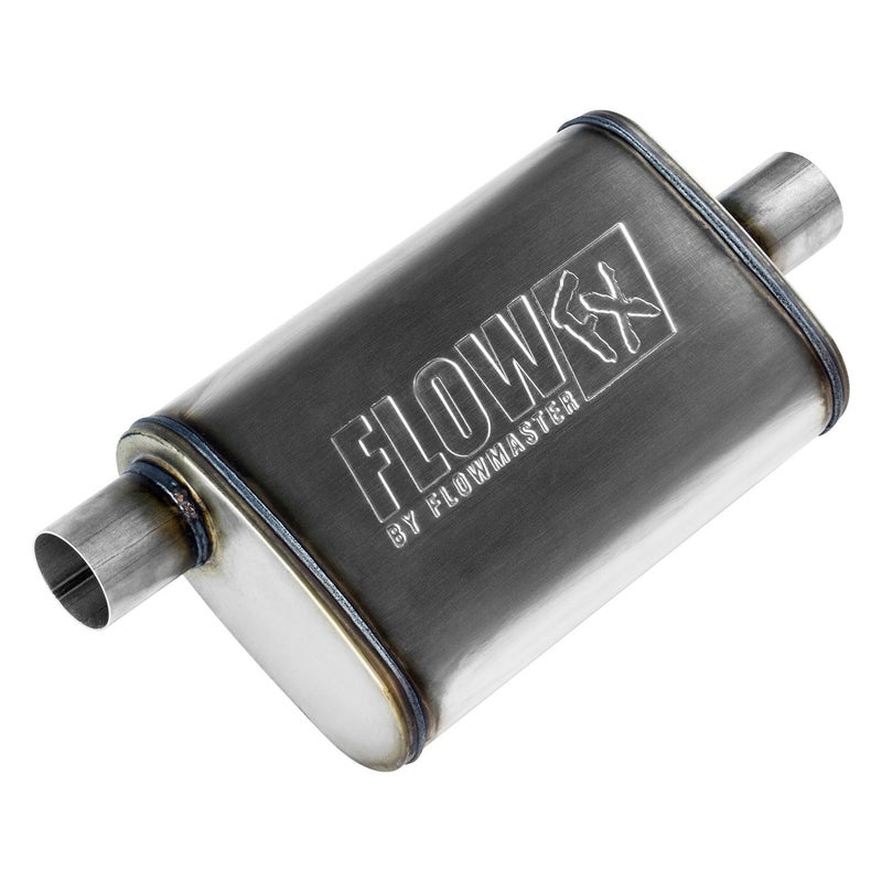 Flowmaster Flow FX Chambered Muffler – 2.25” Offset In / 2.25” Center Out – Moderate Sound – Stainless Steel – Affordable Performance for Modern Trucks, Muscle Cars & Daily Drivers (71225) - Image 5
