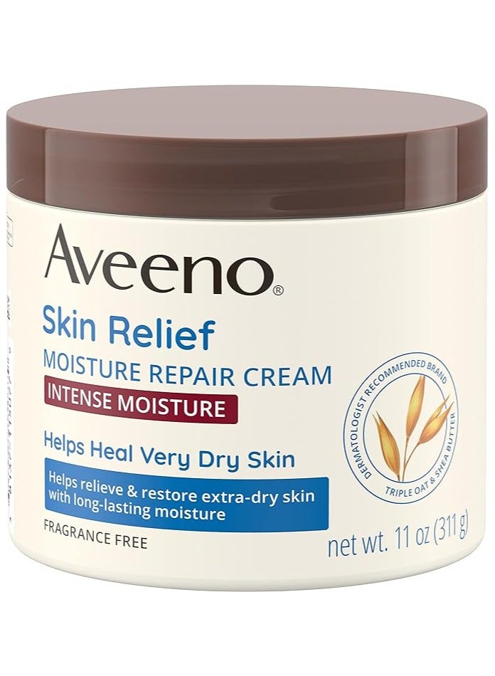 Aveeno Skin Relief Intense Moisture Repair Cream, 11 oz (311g) - Image 1
