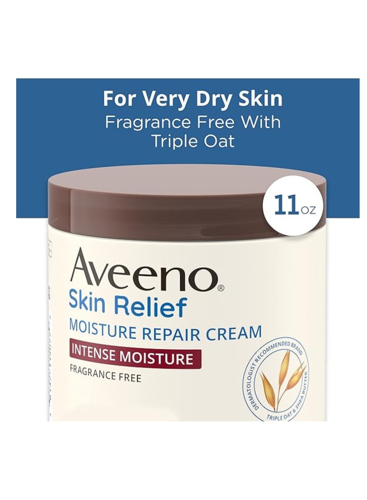 Aveeno Skin Relief Intense Moisture Repair Cream, 11 oz (311g) - Image 2