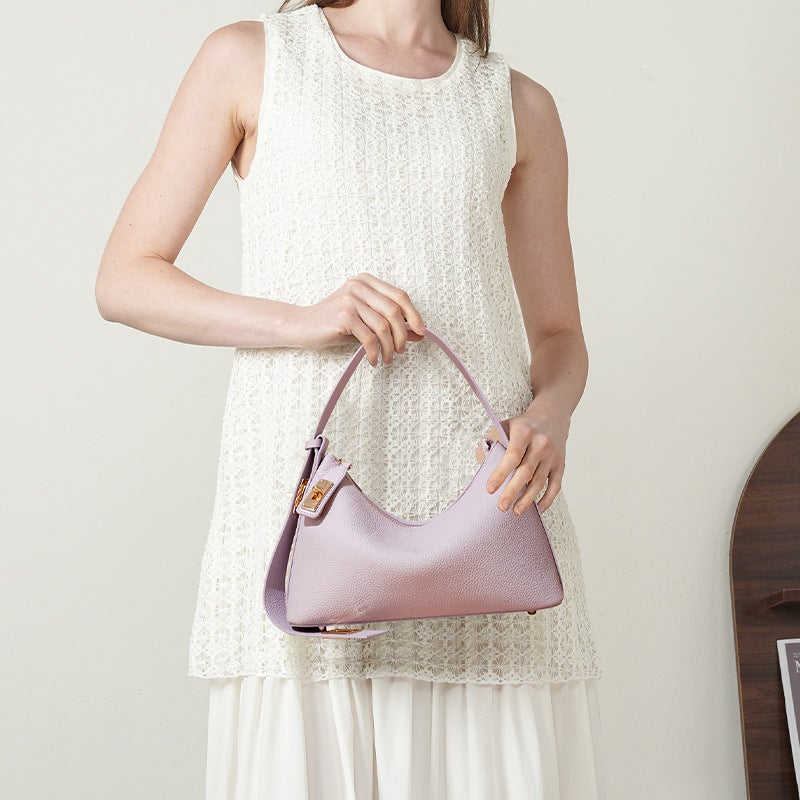 Women's Genuine Leather Hobo Bag - Image 1