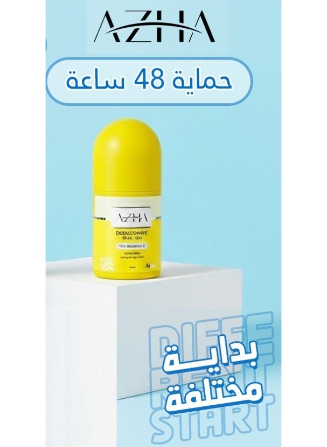 أزهى أزها مزيل عرق رول أون 10% فيتامين سي ثلاثي عود (أصفر) - 60 مل (قد يختلف شكل العبوة) - Image 4