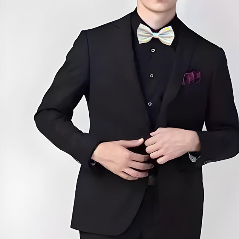 Men'S Accessories Groomsmen And Groomsmen Black Korean Bows Men'S And Women'S Shirts Wedding Korean Colorful Pu Bows - Image 3