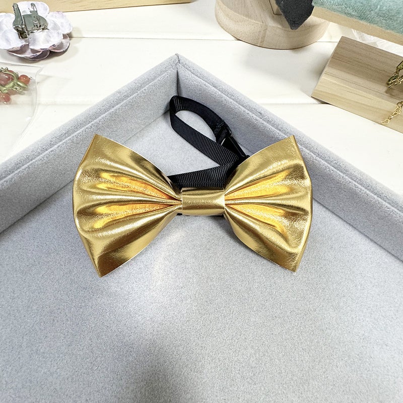 Men'S Accessories Groomsmen And Groomsmen Black Korean Bows Men'S And Women'S Shirts Wedding Korean Colorful Pu Bows - Image 5