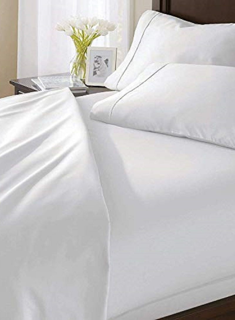 Asraar Comfort and Protection Pack 3-Piece Set – Includes 2 Pillow Covers 75 x 50cm and 1 Bed Sheet 200 x 200cm – Soft and Durable Fabric for Long-Lasting Use – Perfect for King, Queen, or Twin Beds – Smooth and Wrinkle-Resistant – Ideal for All-Season  - Image 3