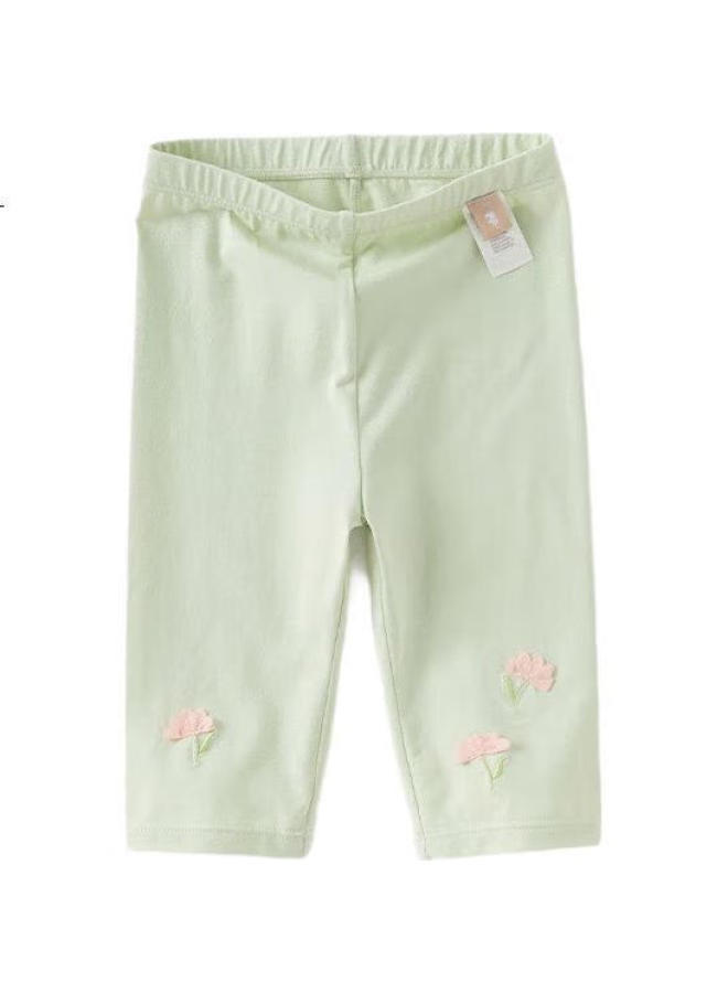 Dave & Bella Children'S Leggings Girls Summer Elastic Pants Baby Seven-Point Pants Children'S Wear - Image 3
