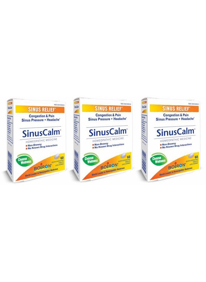 Boiron سينوس كالم لتخفيف احتقان الجيوب الأنفية - 1 كل - 60 قرص - Image 1