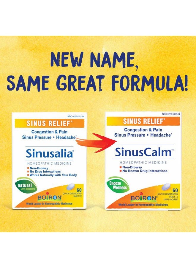 Boiron سينوس كالم لتخفيف احتقان الجيوب الأنفية - 1 كل - 60 قرص - Image 5