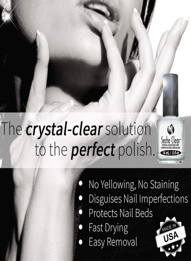 Seche Clear, Base Coat Nail Polish for Manicure and Pedicure, Boxed, 2 Pack - Image 3