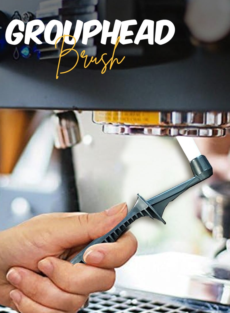Rattleware Espresso Machine Group Head Cleaning Brush - 7” Coffee Machine Brush with Drip Guard, Perfect for Barista Backflushing & Maintenance, Durable and Heat-Resistant Tool for Home, Café & Commercial Use - Image 2
