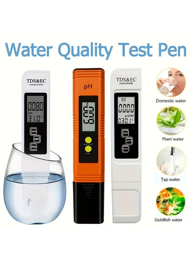 قطعتان مجموعة اختبار جودة المياه: مقياس TDS، مقياس درجة الحموضة، مقياس الحموضة، قلم EC - Image 2
