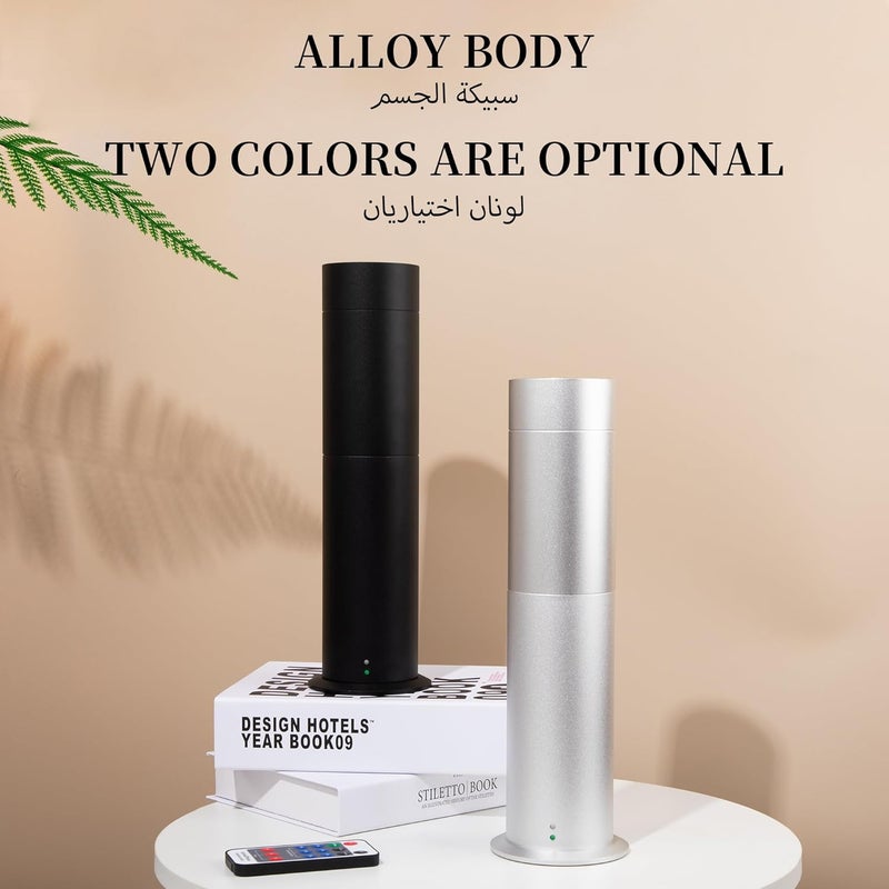 NAMSTE Smart Aroma Diffuser Scented Diffuser, Scent Air Machine 120ml Remote Control for Aromatherapy Humidifier Floor Standing Waterless Fragrance Diffuser for Office Hotel, Spa, Office (Blcak) - Image 4