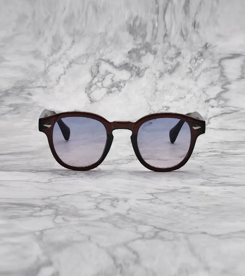 Explicit Poets Explicit Poets Unisex JOHNNY COLORED Dark Brown - Blue to Pink Stylish Sunglasses, 2EP59