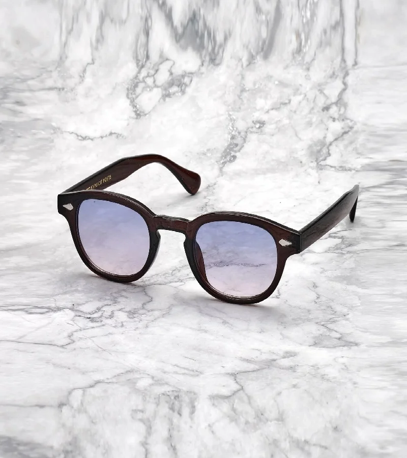 Explicit Poets Explicit Poets Unisex JOHNNY COLORED Dark Brown - Blue to Pink Stylish Sunglasses, 2EP59