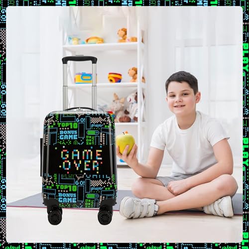 Inprof Kid’s Luggage Set 2 Piece Suitcase Set 16’’ Hardside Luggage with Spinner Wheels Girls Boys Carry on Toddler Luggage Travel Rolling Luggage Carry on Luggage Airline Approved - Image 5