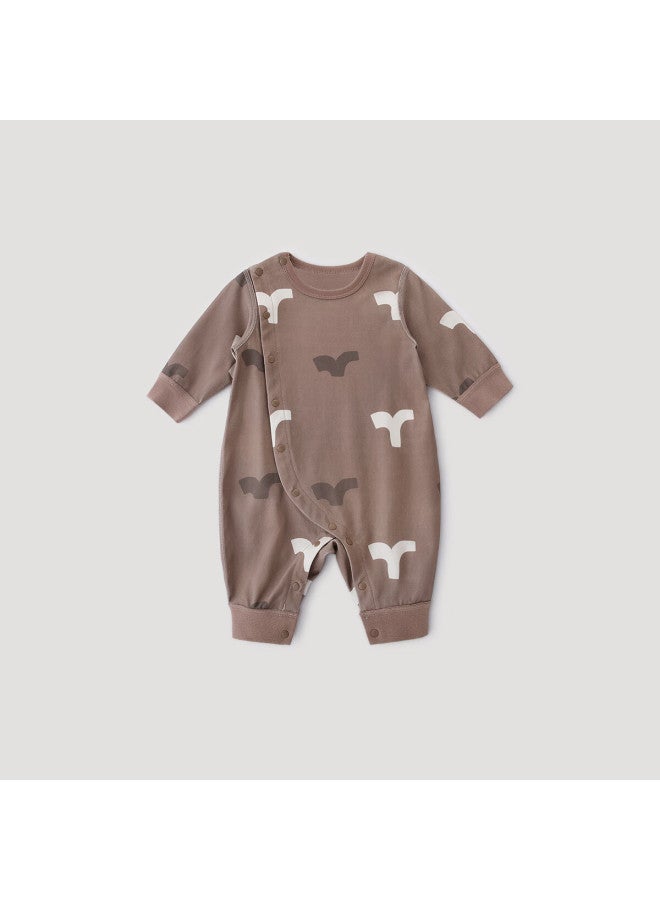 Balipig Bali Pig Newborn Baby Clothes Autumn Pure Cotton Infant Romper Spring And Autumn Small Age Baby Jumpsuit - Image 3