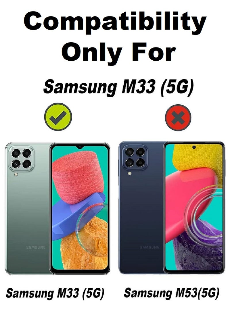 Super 2 Pieces Tempered Glass Screen Protector Clear Designed For Samsung Galaxy M33 5G Full Screen Coverage And Bubble Free - Image 3