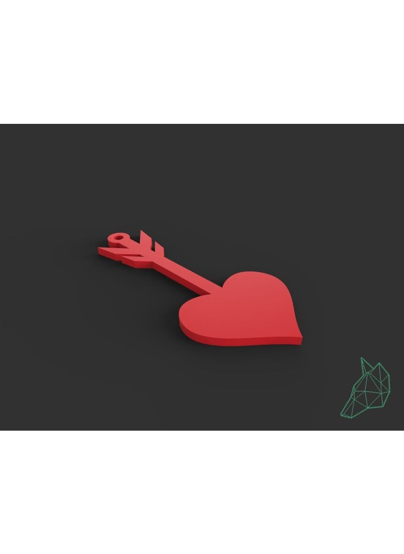 Epm3d Pendente Cuore San Valentino_ Necklace Heart San Valentine Plastic Apparatus  - Image 2