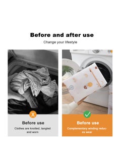 KASTWAVE 3 Pcs Travel Laundry Bags for Dirty Clothes,  Laundry Bags for Washing Machine, Delicates Wash Bag, Cute Laundry Bag Fine Mesh for Delicates Blouse Underwear Bra Lingerie Baby Clothes  - Image 5