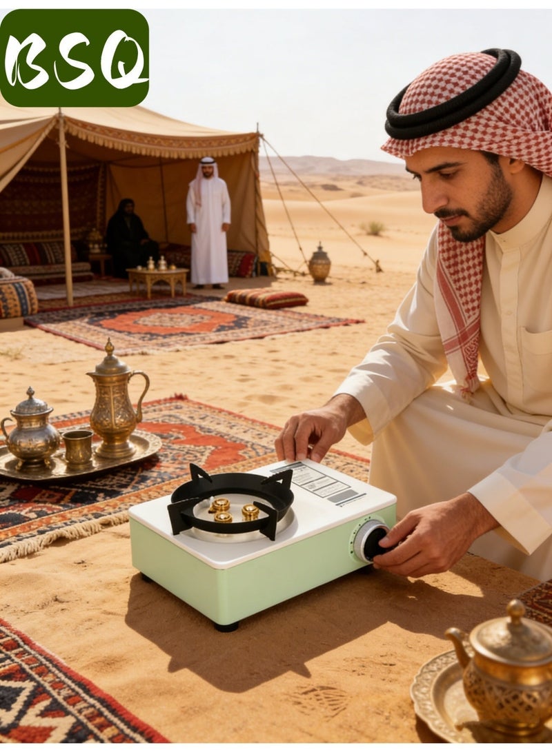 بي إس كيو موقد تخييم للطوارئ | موقد تخييم محمول ثلاثي الأشواط مقاوم للرياح | موقد تخييم، موقد غاز محمول، مواقد محمولة | موقد غاز | شواية | طاقة عالية 6800 واط | إشعال كهرضغطية | متوافق مع وقود البوتان/البروبان | يتضمن صندوق تخزين مخصص | مناسب للشواء في الهواء الطلق، والمشي لمسافات طويلة، والنزهات - Image 5