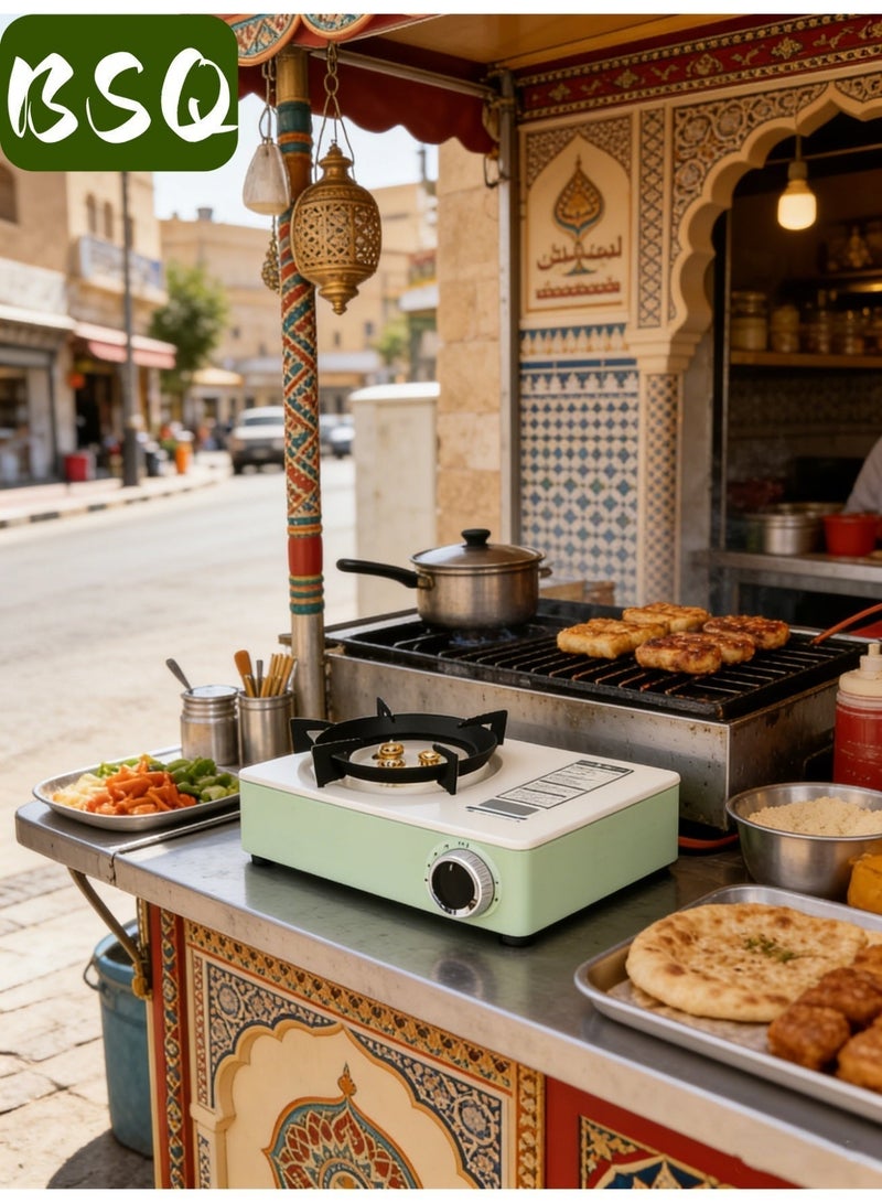 بي إس كيو موقد تخييم للطوارئ | موقد تخييم محمول ثلاثي الأشواط مقاوم للرياح | موقد تخييم، موقد غاز محمول، مواقد محمولة | موقد غاز | شواية | طاقة عالية 6800 واط | إشعال كهرضغطية | متوافق مع وقود البوتان/البروبان | يتضمن صندوق تخزين مخصص | مناسب للشواء في الهواء الطلق، والمشي لمسافات طويلة، والنزهات - Image 4