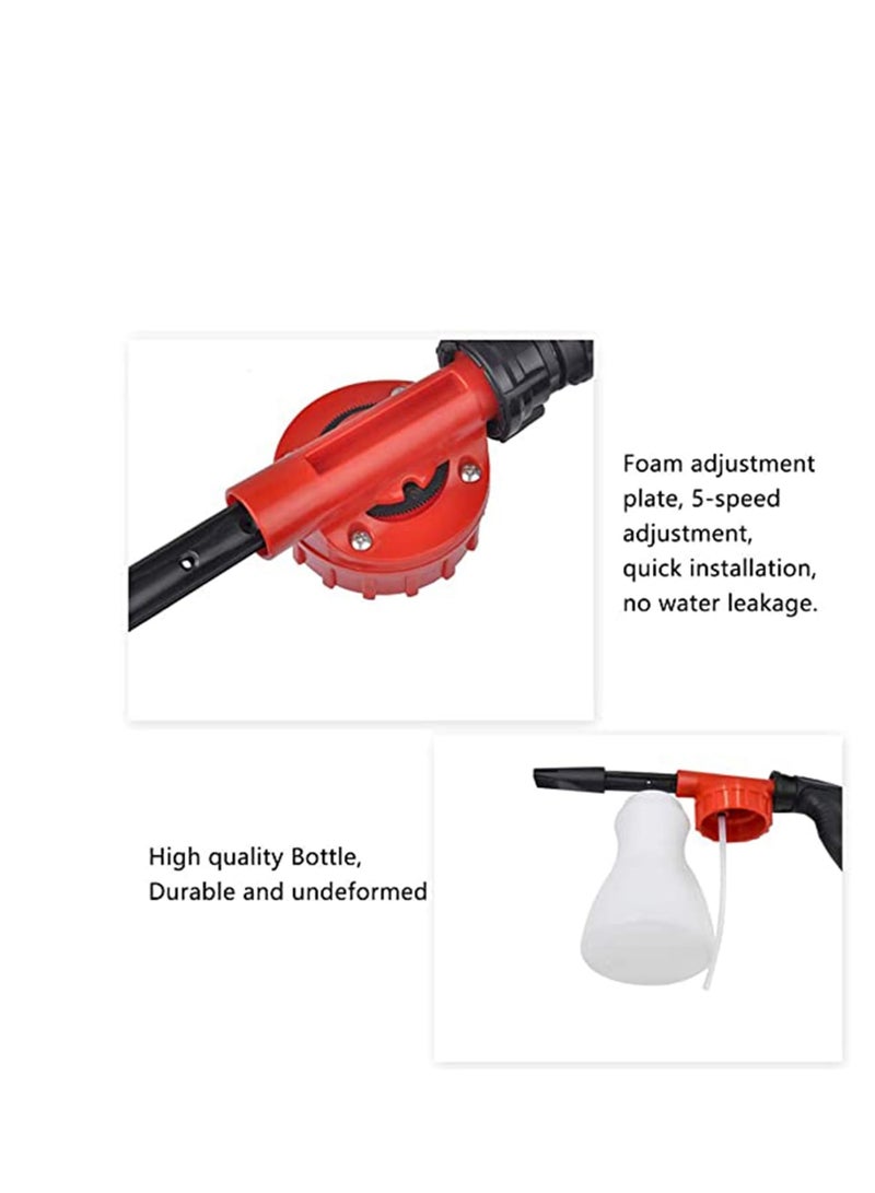 Zikra Adjustable Water Pressure, Best Care for Car, Car Foam Gun, Adjustable Hose Wash Sprayer with Adjustment Ratio Dial Foam Blaster, Foam Cannon Attaches for Any Garden Hose - Image 4