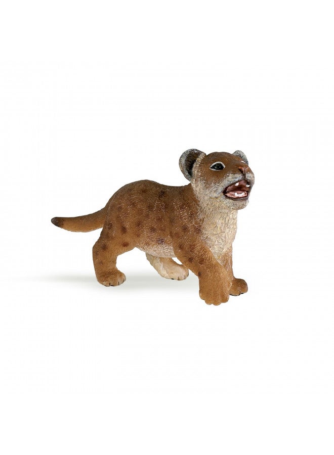 Papo -Hand-Painted - Figurine -Wild Animal Kingdom - Lion Cub -50022 -Collectible - for Children - Suitable for Boys and Girls- from 3 Years Old - Image 1