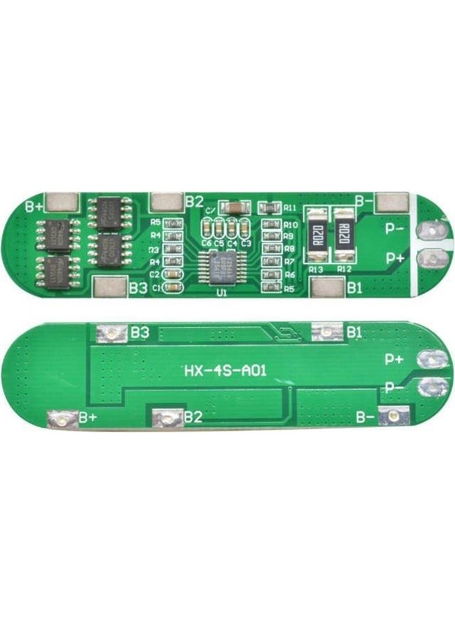 Hobi Mekatronik - Hobby Mechatronics 4s 10A Bms 16.8V 18650 Lithium Lipo Battery Charging Protection Module - Image 1