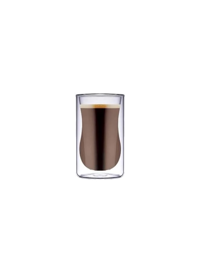 S-TOP Double Wall Estikana Tea Glass Set 2 Pcs S-TOPicate Insulated Arabic Coffee Glasses Modern Clear Thumbler for Everyday Use – ??? ???????? ??? ???? ?????, DG892 (CLEAR, 4 PIECE SET) - Image 2