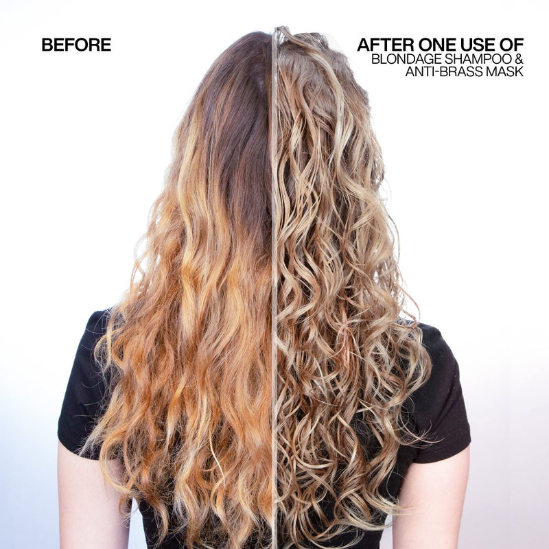 Redken Blondage Express Anti-Brass Mask For Blonde & Highlighted Hair - Ultra-Pigmented Purple Mask For Blonde Hair, 8.5 Fl Oz - Image 5