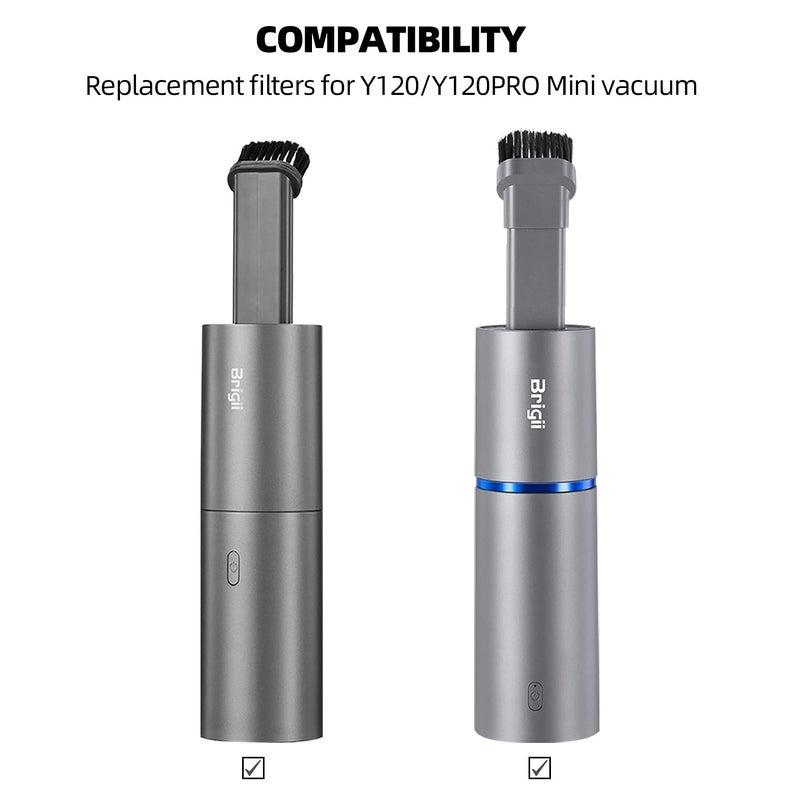 Brigii HEPA Filter only for Mini Vacuum, Handheld Vacuum Y120/Y120 Pro, Pack of 2 - Image 2