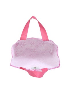 Kuber Industries Kuber Industries Non Woven Reusable Grocery Shopping Bag With Handle|Goodies Bag Promotional Bag for Birthday|Size 26 x 11 x 38|Pack of 12 (Pink)  - Image 5